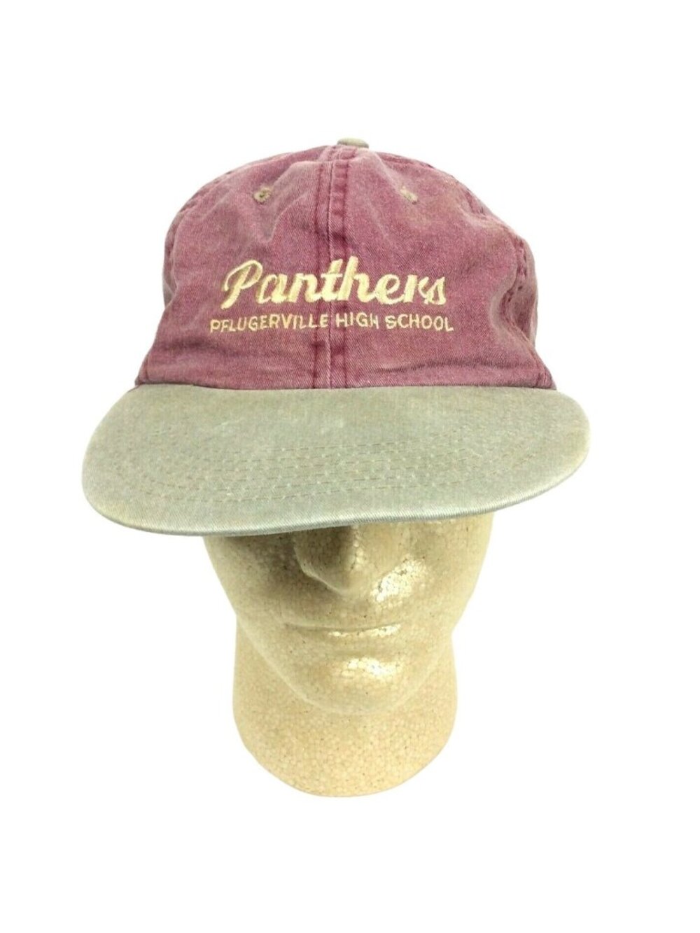 Pflugerville TX High School Panthers Embroidered Adjustable Cap Retro Style
